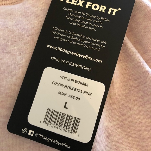 90 degree by reflex pink jogger pant NWT large - Picture 5 of 7